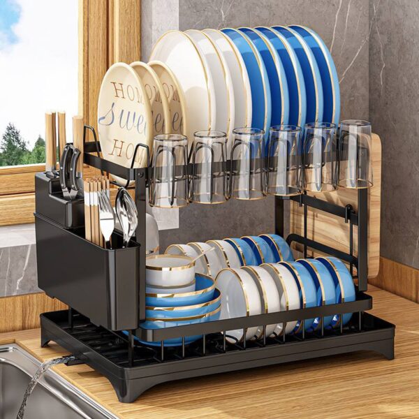 Anti-Rust 2 Layer Plate Rack
