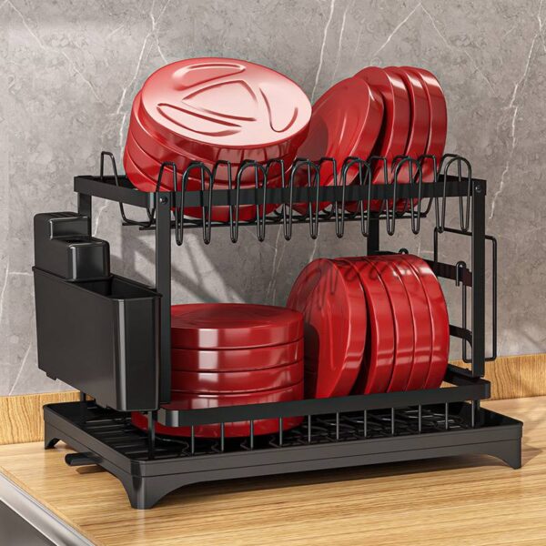 Anti-Rust 2 Layer Plate Rack - Image 2